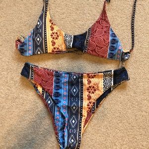 Pattern Bikini Set